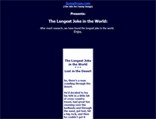 Tablet Screenshot of longestjokeintheworld.com